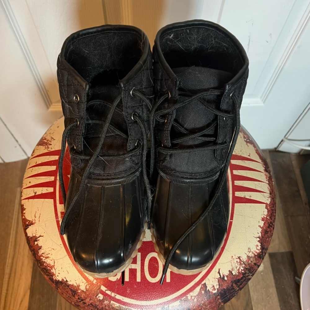 St. John's Bay Black Winter Rain Boots Durable and Stylish